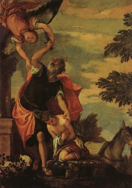 VERONESE (Paolo Caliari) The Sacrifice of Abraham France oil painting art